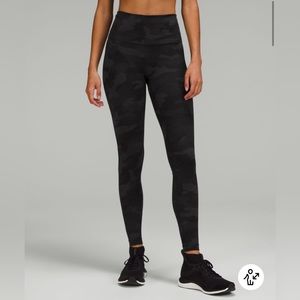 Lululemon camo wunder train high rise leggings size 4